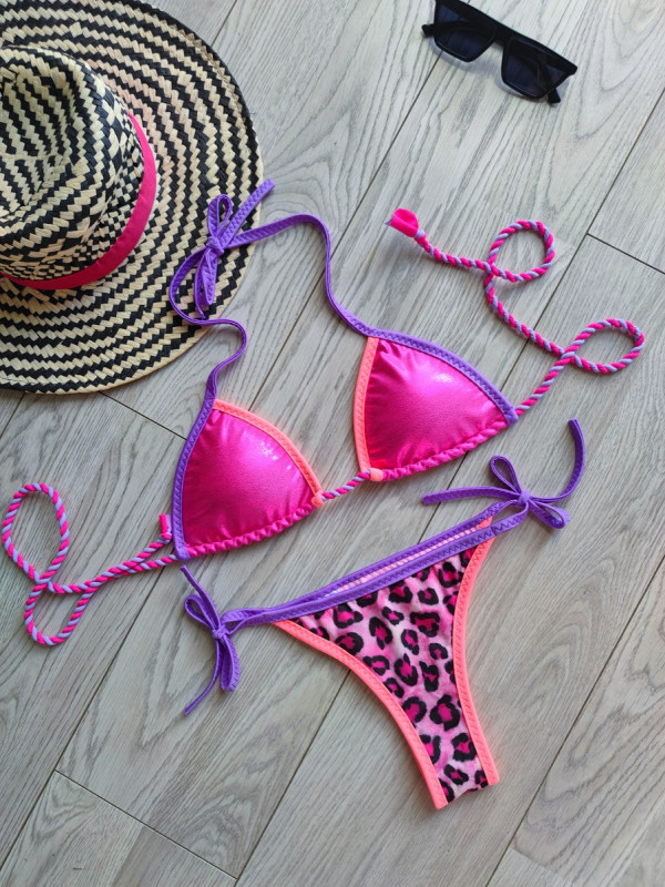Bikini Maku Pink Hologram Fuxia